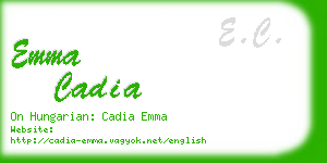 emma cadia business card